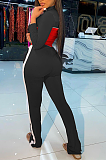 SUPER WHOLESALE | Pink Tow Tones Tracking Suit in Black & Red