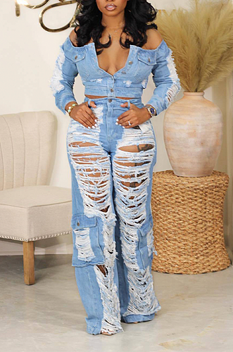 SUPER WHOLESALE | Disstress Boy-friend Jeans