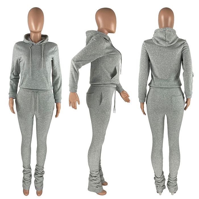 SUPER WHOLESALE | Hoodie Top &  Jogger Pants in Solid
