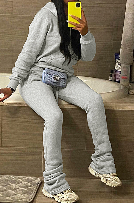SUPER WHOLESALE | Hoodie Top &  Jogger Pants in Solid