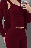 SUPER WHOLESALE | Hoodie Top &  Tanks & Jogger Pants Tracking Suit in 3 Pieces