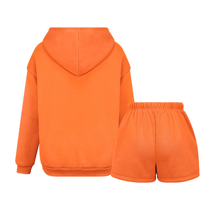 SUPER WHOLESALE | Hoodie Top & Shorts Set in Blue