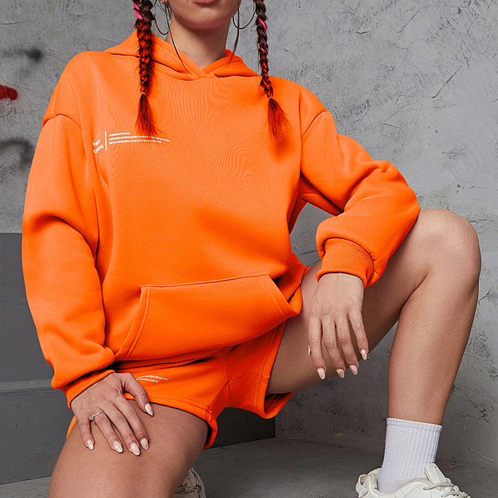 SUPER WHOLESALE | Hoodie Top & Shorts Set in Blue