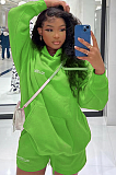 SUPER WHOLESALE | Hoodie Top & Shorts Set in Green