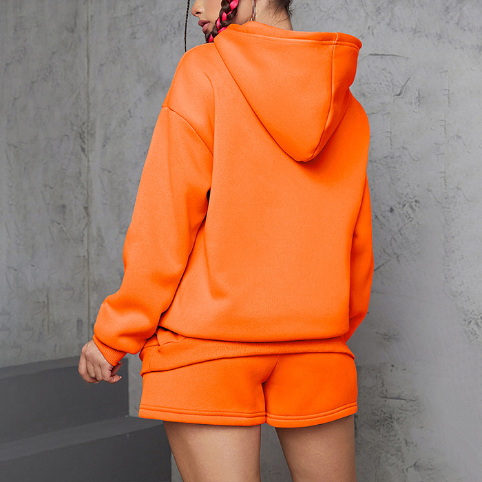 SUPER WHOLESALE | Hoodie Top & Shorts Set in Blue