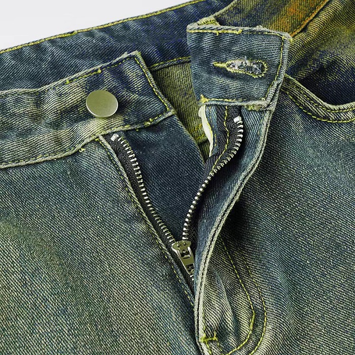 SUPER WHOLESALE | Aged Loose Cargo Pockets Jeans