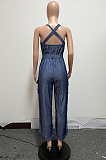 SUPER WHOLESALE | Denim Blue Cargo Overalls