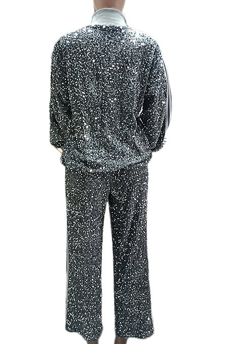 SUPER WHOLESALE |Sequins Tracking Suit