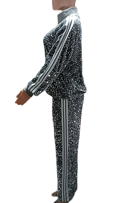 SUPER WHOLESALE |Sequins Tracking Suit