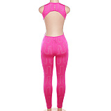 SUPER WHOLESALE | Openback Hollow-out Jumpsuit