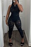 SUPER WHOLESALE | Openback Hollow-out Jumpsuit