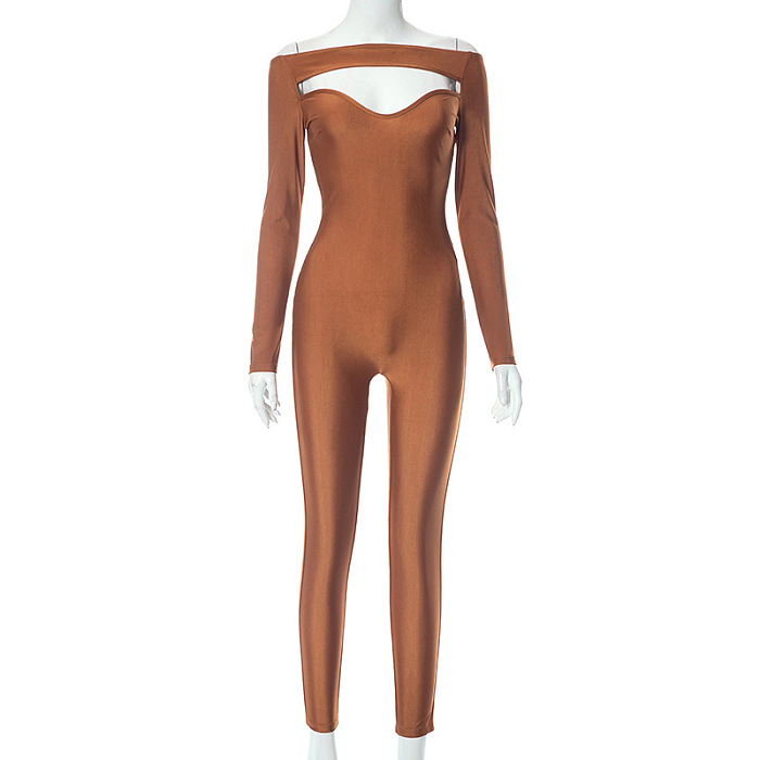 SUPER WHOLESALE | Cut-out Long Sleeve Jumpsuit
