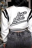 SUPER WHOLESALE | Back Embroidered Button Up Baseball Jacket