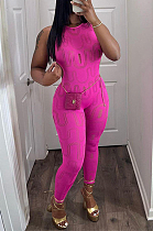 SUPER WHOLESALE | Openback Hollow-out Jumpsuit
