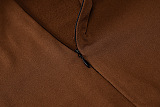 SUPER WHOLESALE | Turtle Neck Long Sleeve Jumpsuit in Coffee