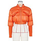 SUPER WHOLESALE | Puffy Sock Cuff Zip Up Jacket