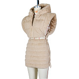 SUPER WHOLESALE | Furry Off Shoulder Hoodie Top & Skirt in Solid