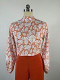 SUPER WHOLESALE | Flower Printed  Split Sleeve Top & Loose Pants