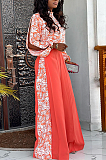 SUPER WHOLESALE | Flower Printed  Split Sleeve Top & Loose Pants
