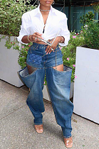 SUPER WHOLESALE | Side Split Carrot Jeans