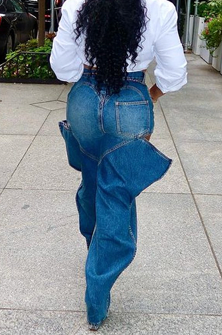 SUPER WHOLESALE | Side Split Carrot Jeans