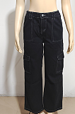 SUPER WHOLESALE | Straight Down Elastic Cargo Pants