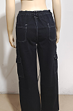 SUPER WHOLESALE | Straight Down Elastic Cargo Pants
