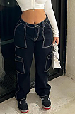 SUPER WHOLESALE | Straight Down Elastic Cargo Pants