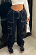 SUPER WHOLESALE | Straight Down Elastic Cargo Pants