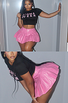 SUPER WHOLESALE | Pu Pleated Skirt