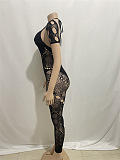 SUPER WHOLESALE | Elasctic Cut Out Sexy Lace Patchwork Jumpsuit
