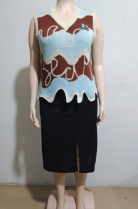 SUPER WHOLESALE | Knitted V-Neck Vest