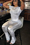 SUPER WHOLESALE | High Elastic Pit Fabric Pants Set