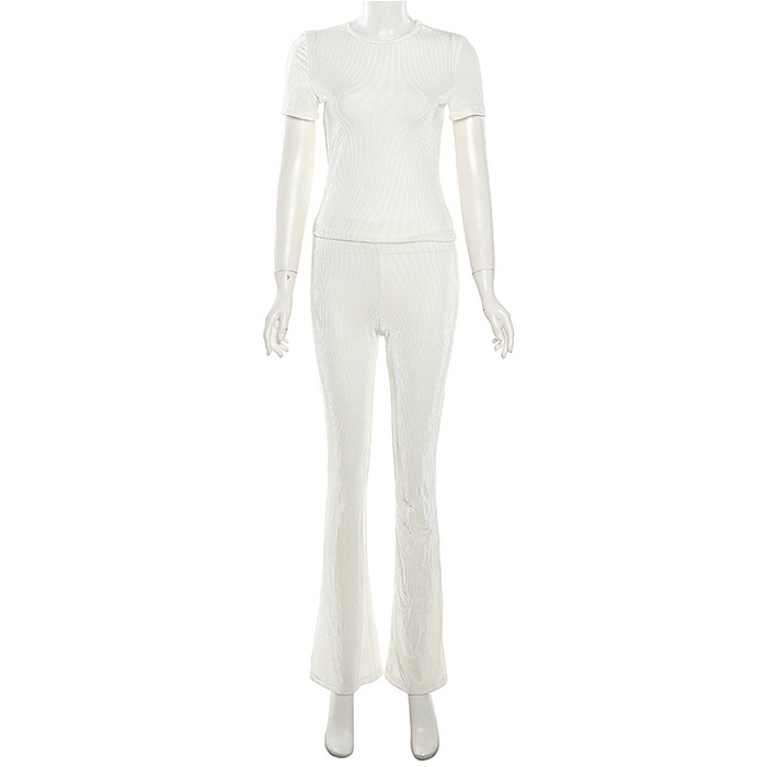 SUPER WHOLESALE | High Elastic Pit Fabric Pants Set