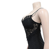 SUPER WHOLESALE | Open Back Lace Maxi Mini Dress