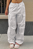 SUPER WHOLESALE | Solid Cargo Pants with Drawstring Bottom