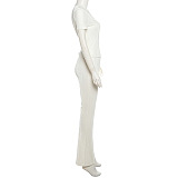 SUPER WHOLESALE | High Elastic Pit Fabric Pants Set