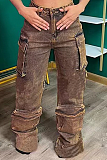 SUPER WHOLESALE | Aged Straight Down Cargo Pants