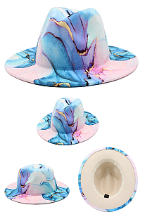 SUPER WHOLESALE | Marble Fedora Hat(2pack)