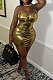 SUPER WHOLESALE | Bling Bling One Shoulder Waist Drawstring Mini Dress