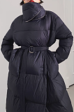 SUPER WHOLESALE | Hoodie Oversize Layered Neck Long Coat
