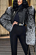SUPER WHOLESALE | Buckskin Crocodile Texture Woolen Shoulder Jacket Top(Produce to order)