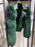 SUPER WHOLESALE | Buckskin Crocodile Texture Woolen Shoulder Jacket Top(Produce to order)