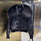SUPER WHOLESALE | Very Thick Puffy Jacket with Feather Neck