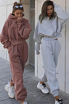 SUPER WHOLESALE | Hoodie Top with Jogging Pants in Solid