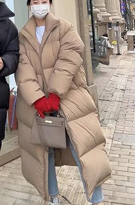 SUPER WHOLESALE | Oversize High Neck Puffy Long Coat