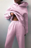 SUPER WHOLESALE | Hoodie Top with Jogging Pants in Solid