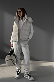 SUPER WHOLESALE | Stand-up Collar Down Vest Jacket Puffy Top
