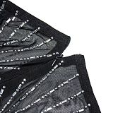 WHOLESALE | Rhinestone Square Plunging Neck Long Sleeve Dress