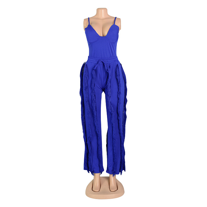 WHOLESALE | Wave Decor Maxi Jumpsuit